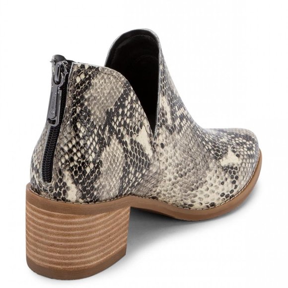 NEW Blondo Women Esmee Waterproof Cream Snakeskin Embossed Cutout Ankle Dress - Picture 4 of 7